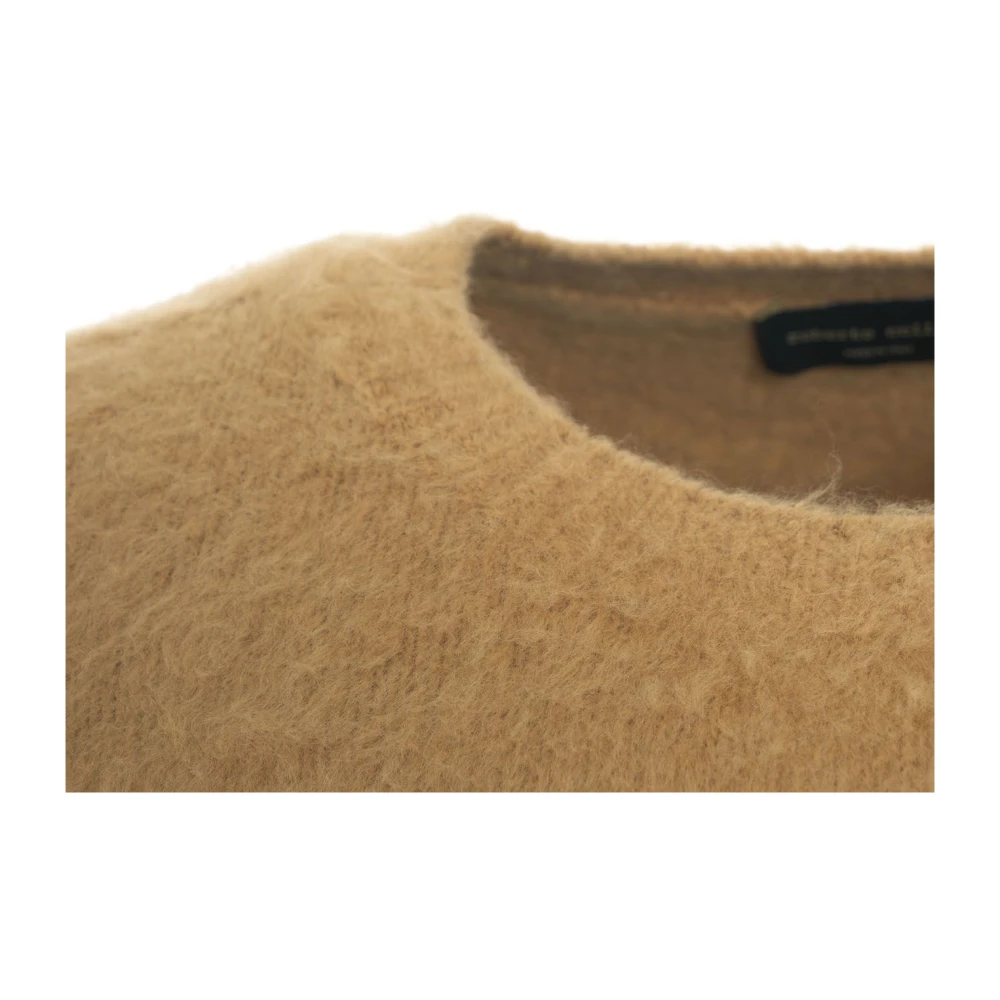 Roberto Collina Bruine Gebreide Trui Aw24 Handwas Brown Heren