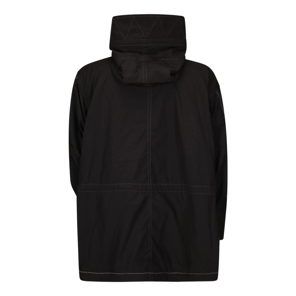 And Wander Fishtail Octa Coat Black Heren