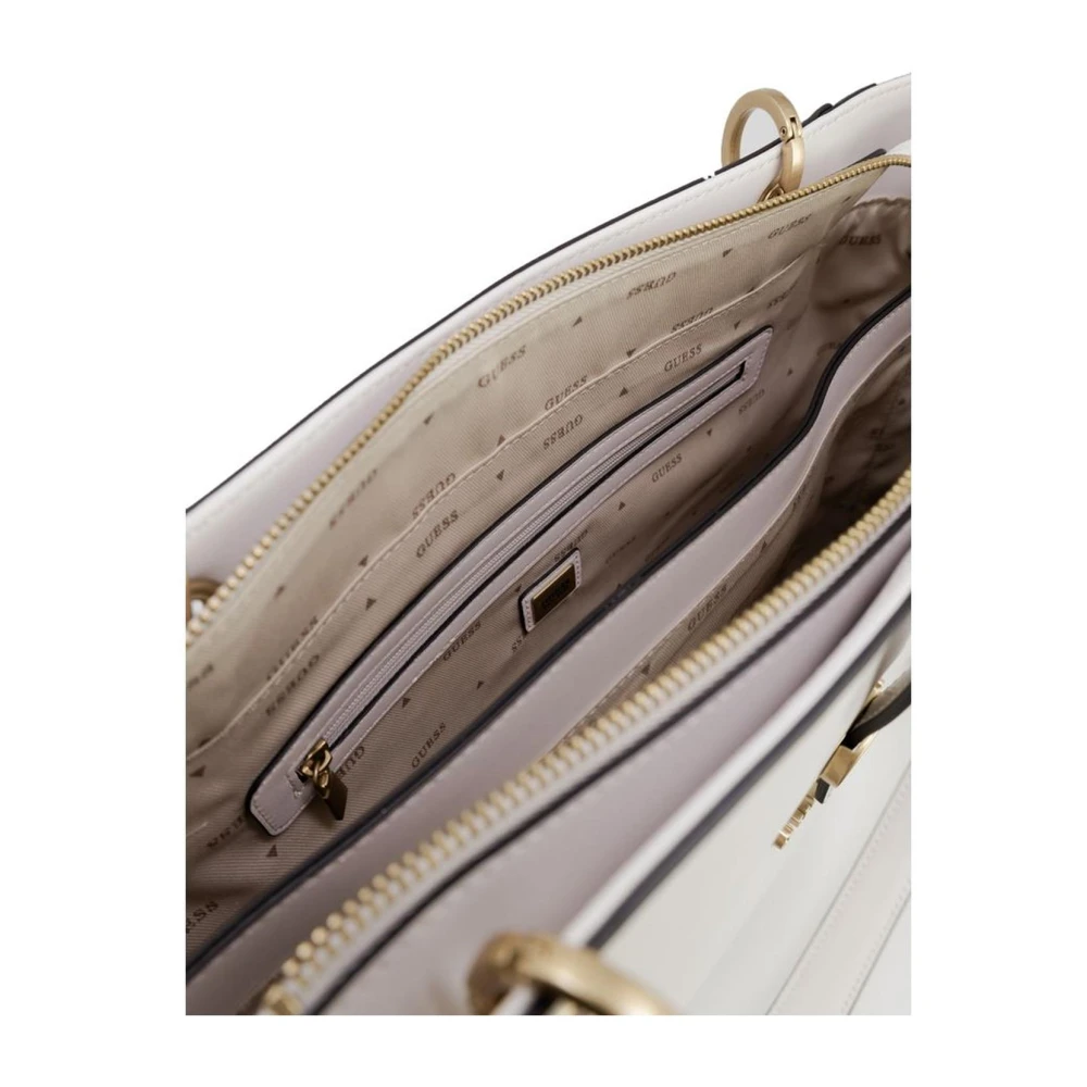 Guess Stijlvolle Polyethyleen Handtas Beige Dames