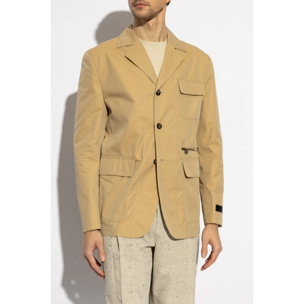 Versace Katoenen blazer Beige Heren