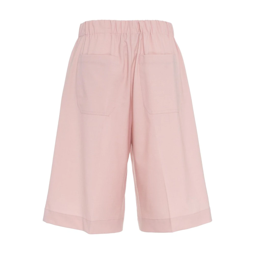 Semicouture Roze Bermudas voor vrouwen Ss25 Pink Dames