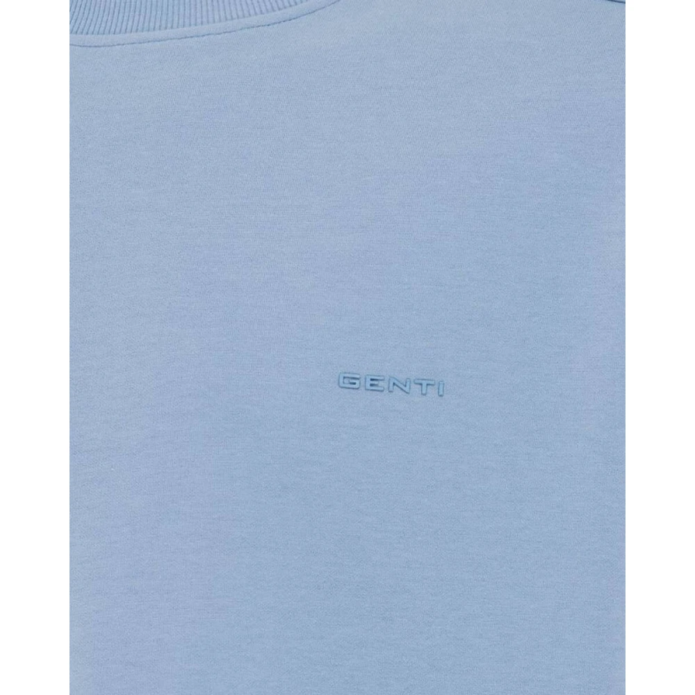 Genti Korte mouw T-shirt J2025-1227 Blue Heren