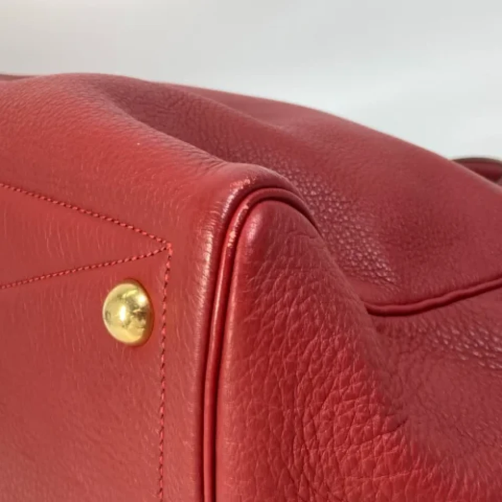 Hermès Vintage Pre-owned Leather travel-bags Red Dames