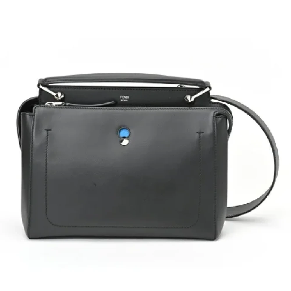 Fendi Vintage Pre-owned Leather shoulder-bags Black Dames
