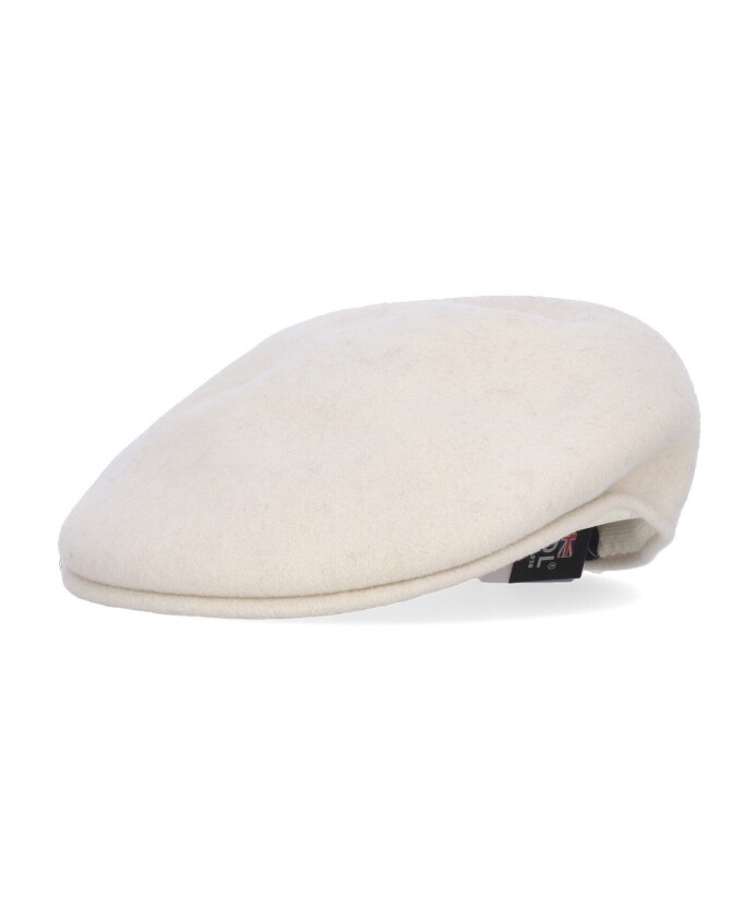 white-wool-cap-flat-seamless-crown