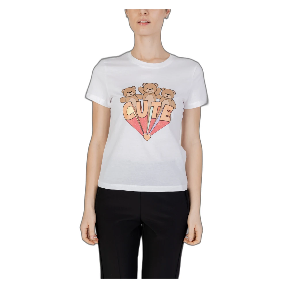 Only Bear Box T-Shirt Dames Collectie White Dames