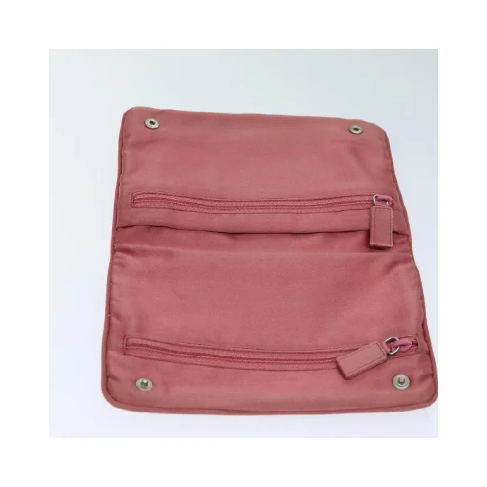 Prada Vintage Pre-owned Satin prada-bags Pink Dames