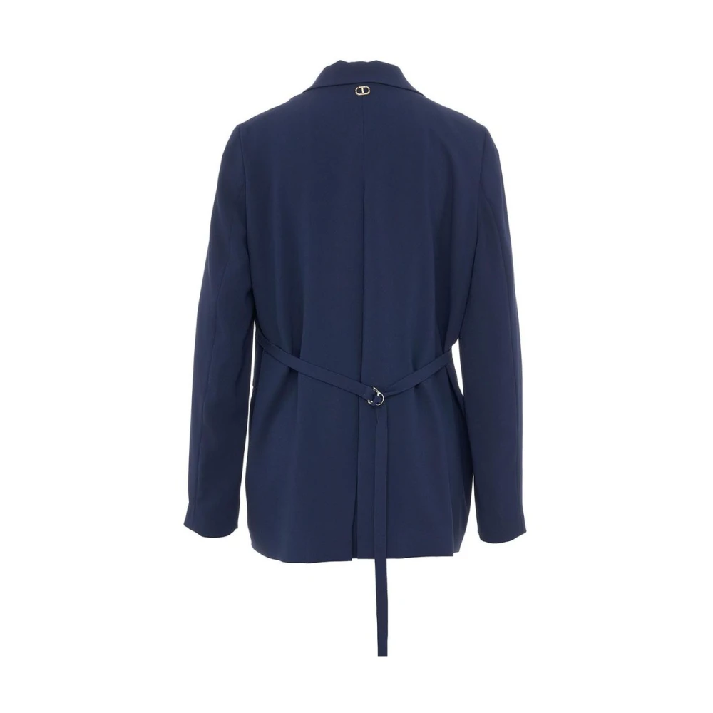 Twinset Elegante Jas Blue Dames