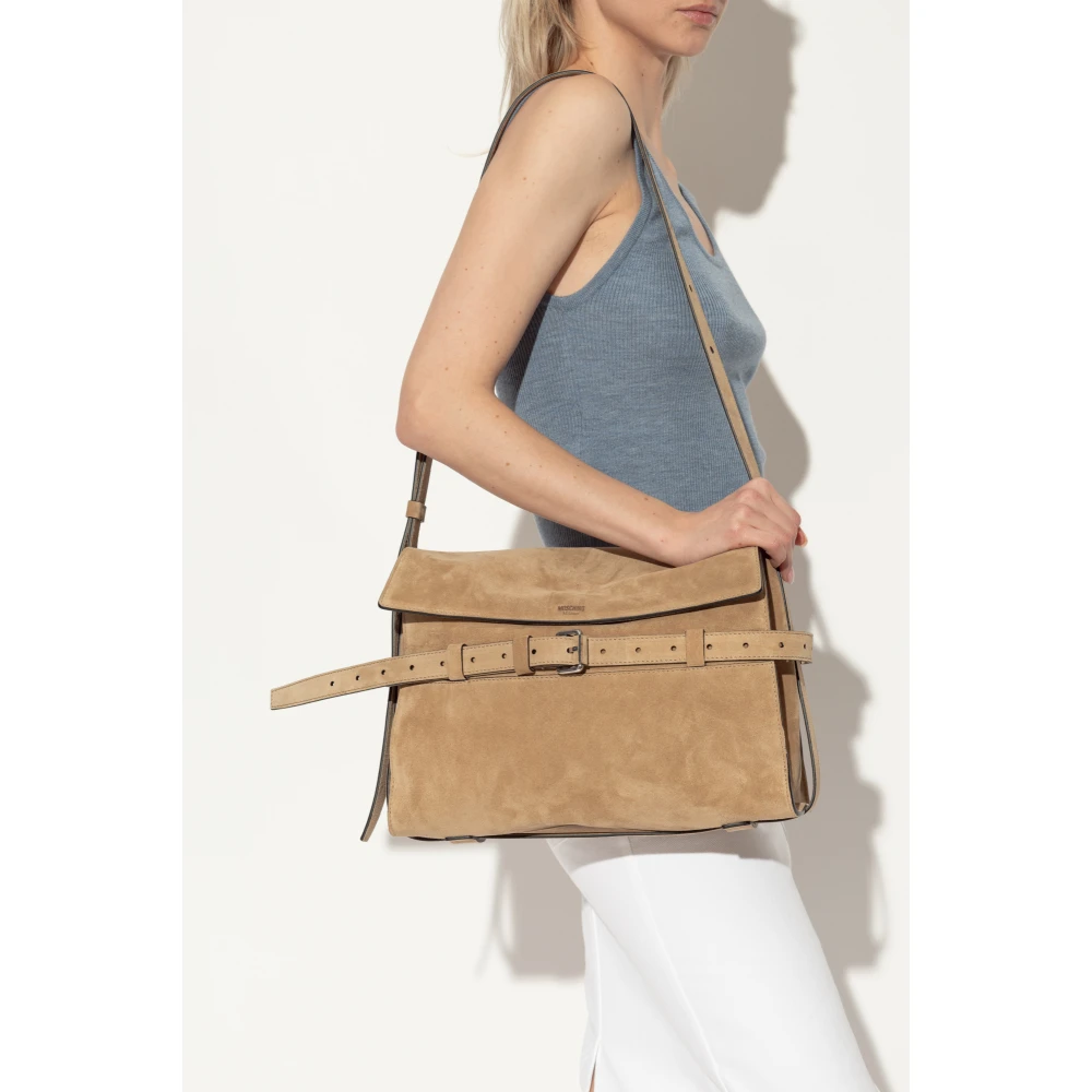 Moschino Suède schoudertas Beige Dames