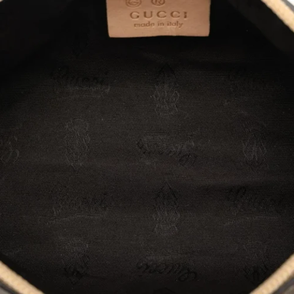 Gucci Vintage Pre-owned Leather pouches Beige Dames