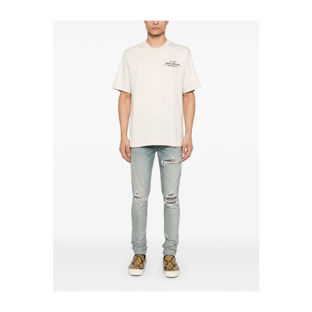Amiri Lichtblauwe Denim Skinny Jeans Blue Heren