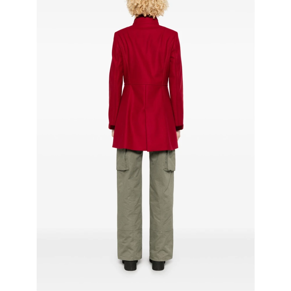 Fay Rode Virginia Wollen Jas Red Dames