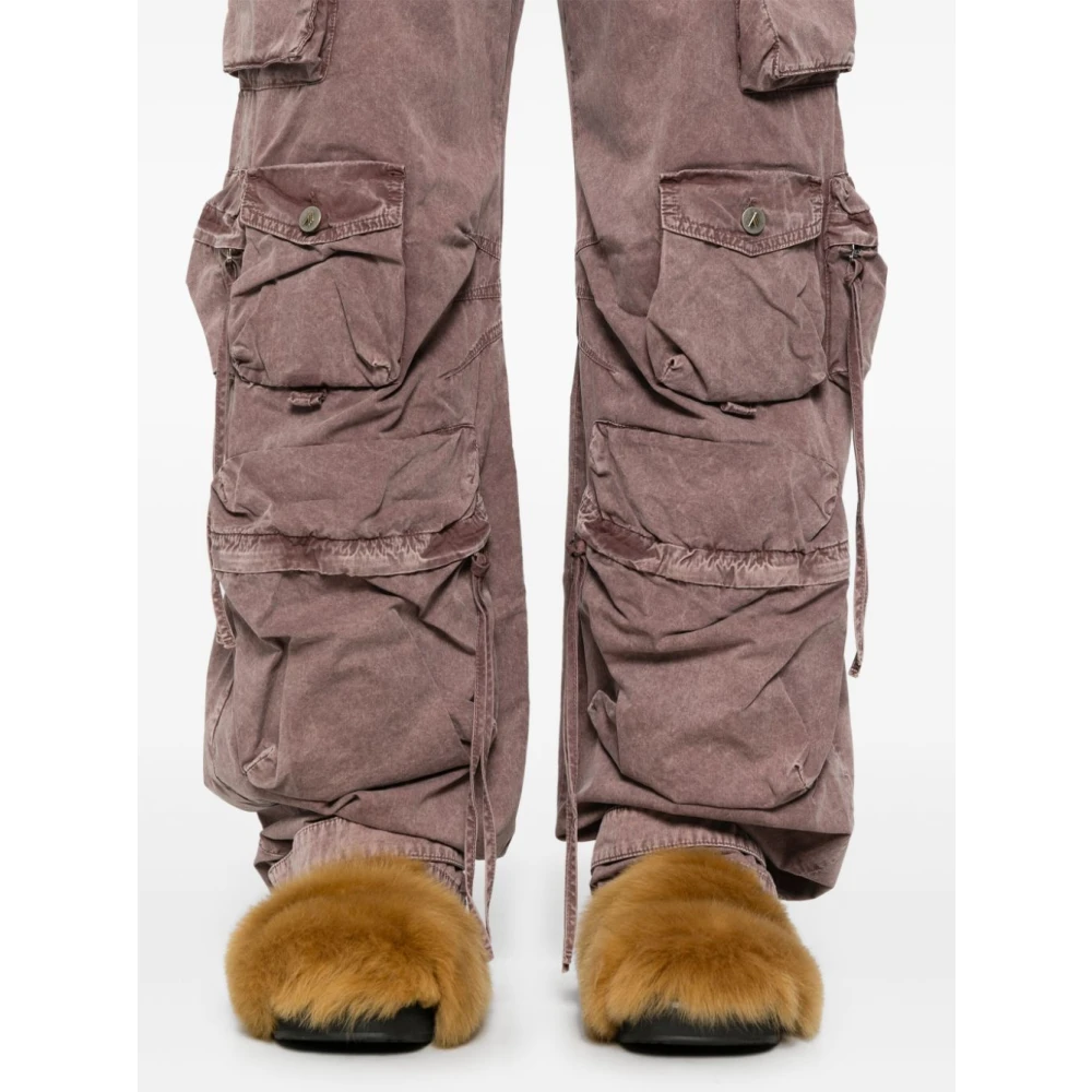 The Attico Cargo Bruine Jeans met Klassieke Zakken Brown Dames
