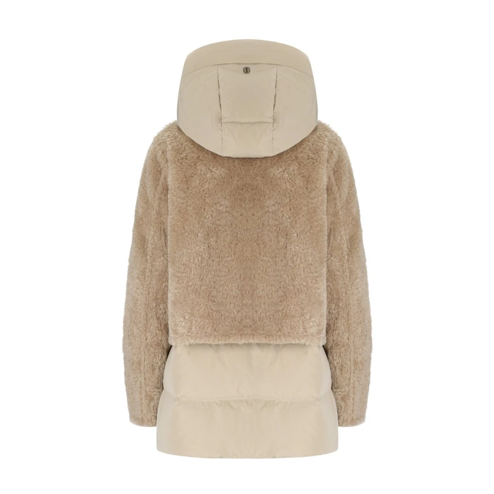 Duno 3-in-1 Gewatteerde Jas met Capuchon Beige Dames