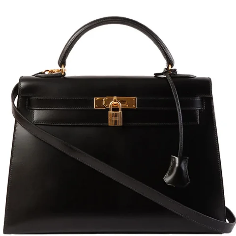 Hermès Vintage Pre-owned Fabric handbags Black Dames