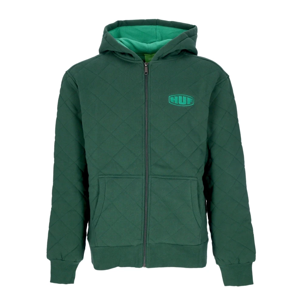 HUF Gewatteerde Hoodie Met Rits Workman Bosgroen Green Heren