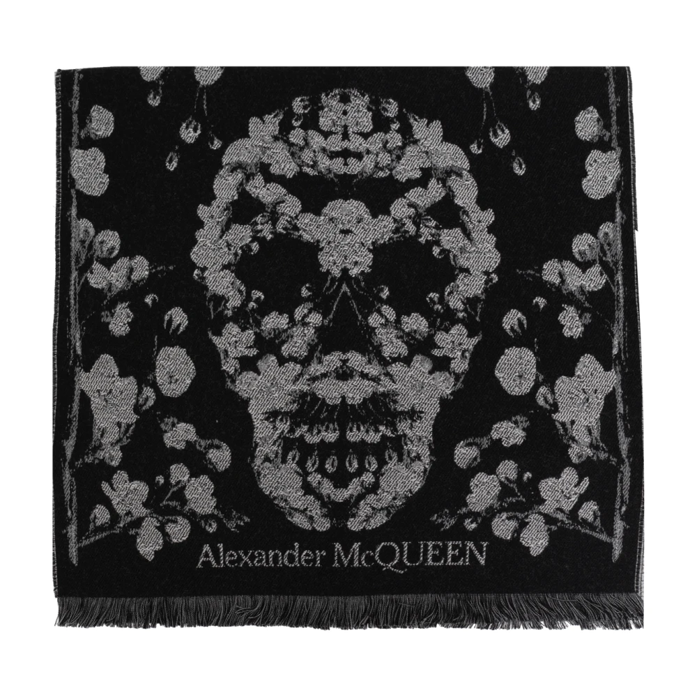 Alexander mcqueen Wollen sjaal Black Dames