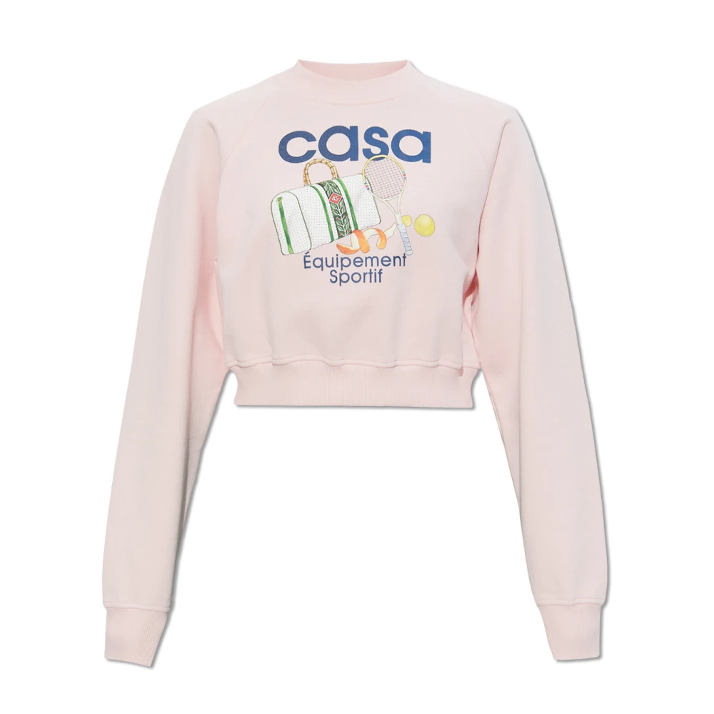Casablanca Bedrukte sweatshirt Pink Dames