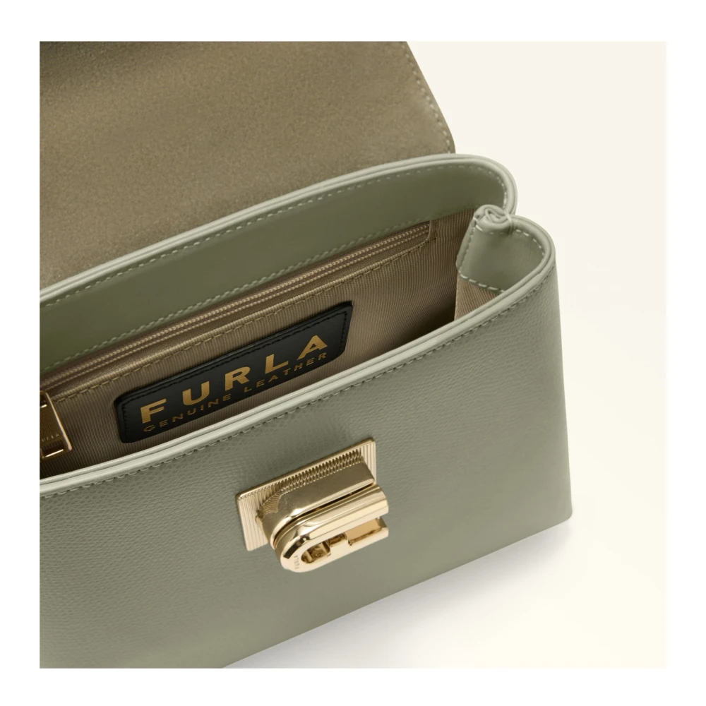 Furla Mini Top Handvat in Agave Leer Green Dames