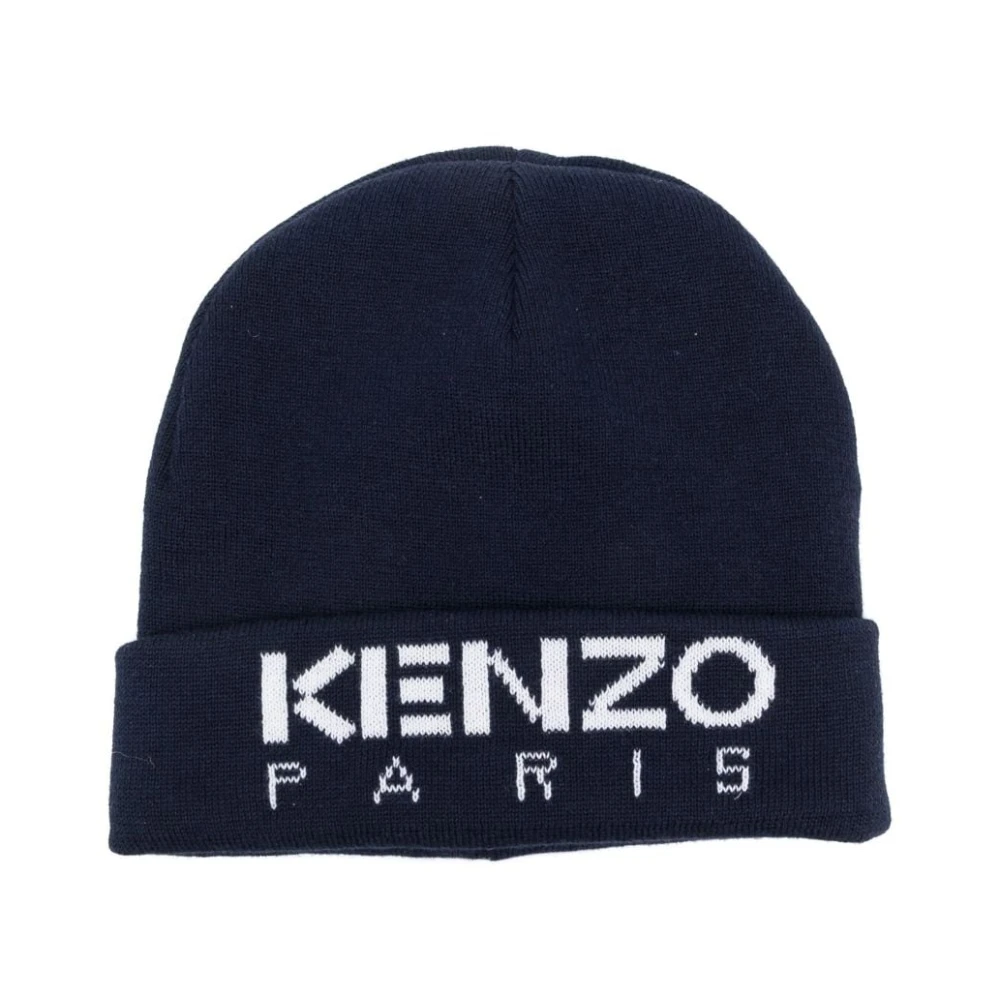 Kenzo Marinblå Stickad Mössa Blue, Pojke