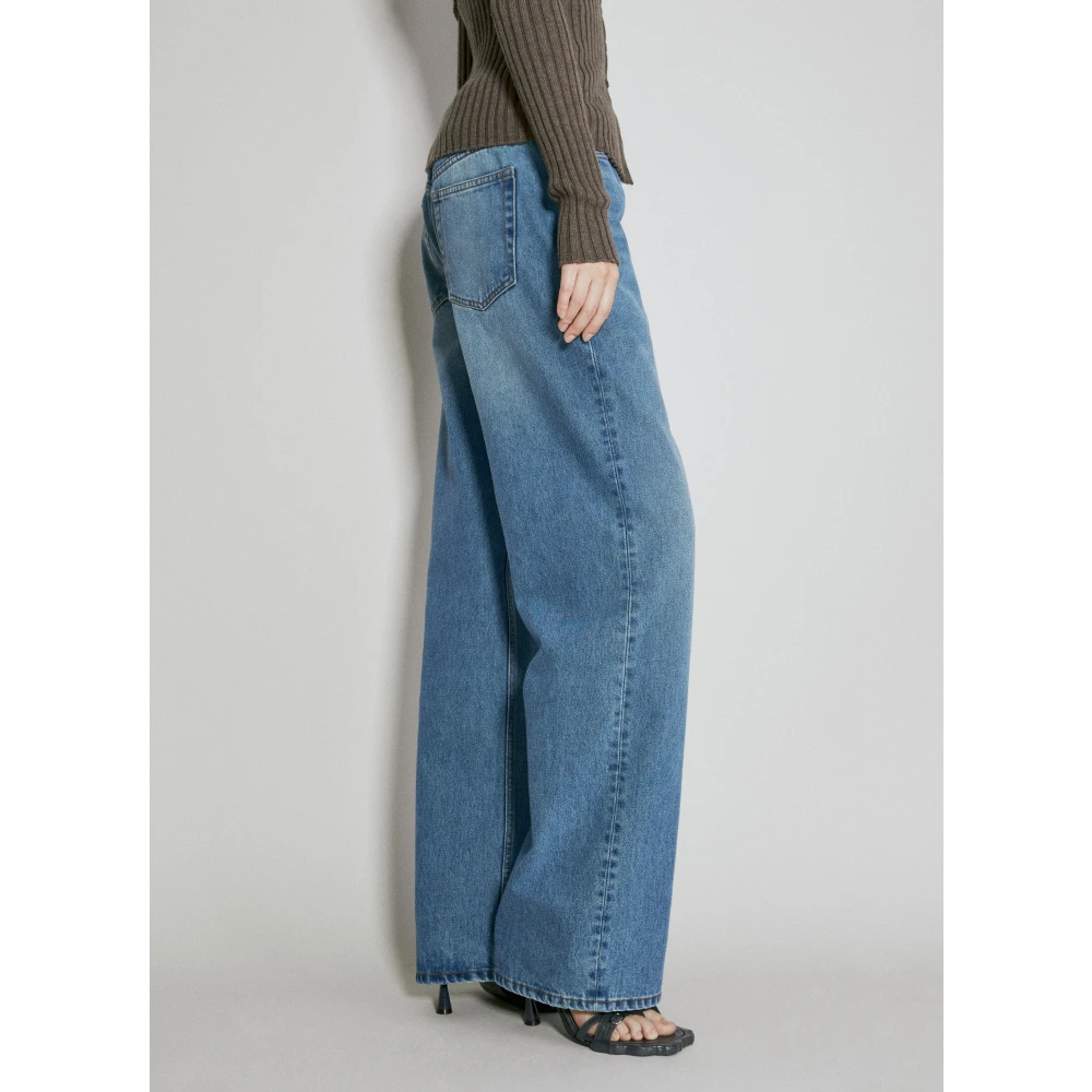 Y Project Y-Belt Loose-Fit Jeans Blue Dames