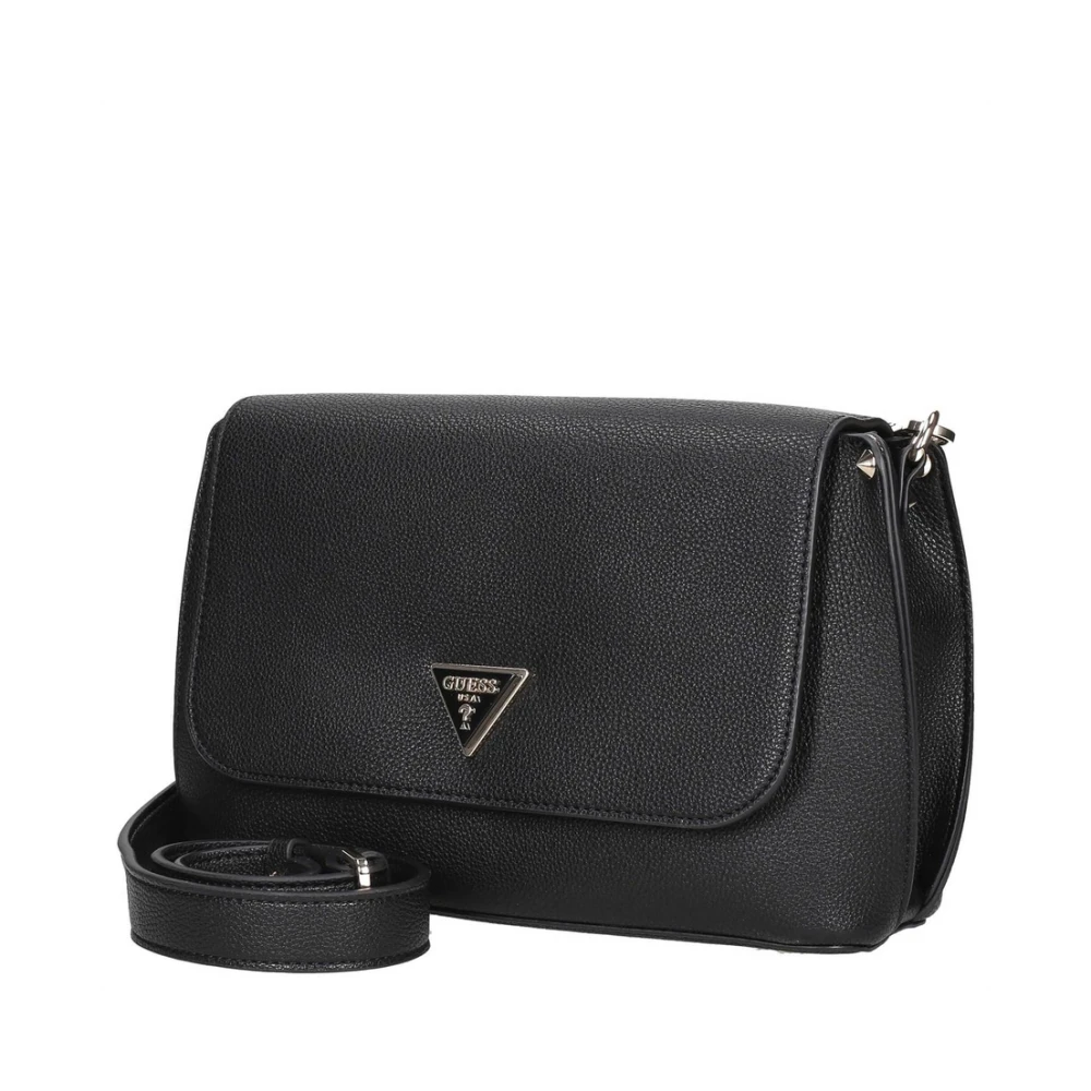 Guess Men's Black Cross Body Bags, One Size, Shoulder Bag With Style