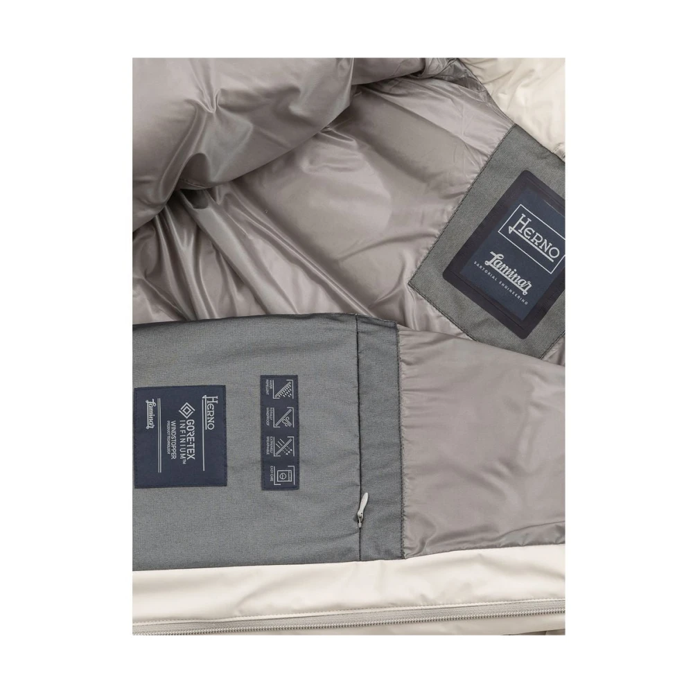 Herno Beige Polyester Jas Beige Heren