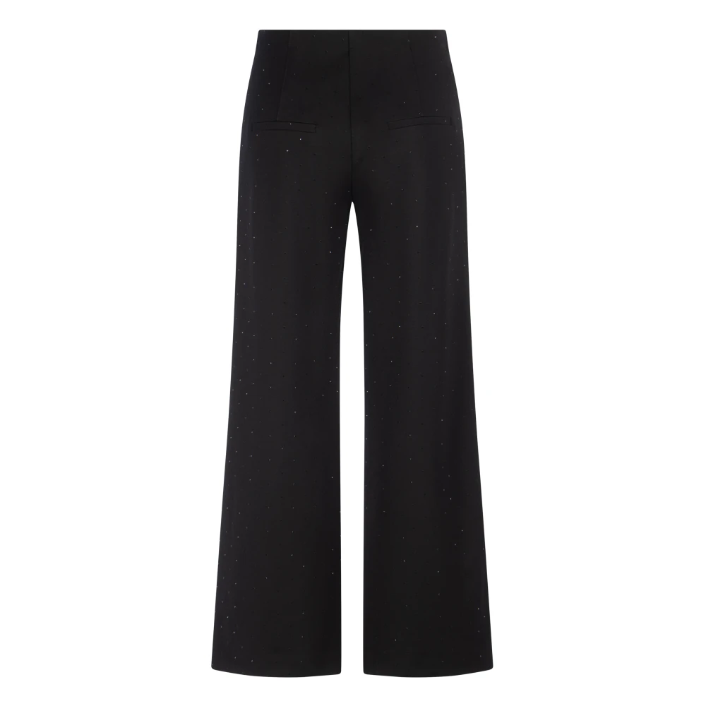 Seductive Kimberly Bi-elastische Steenversierde Broek Black Dames