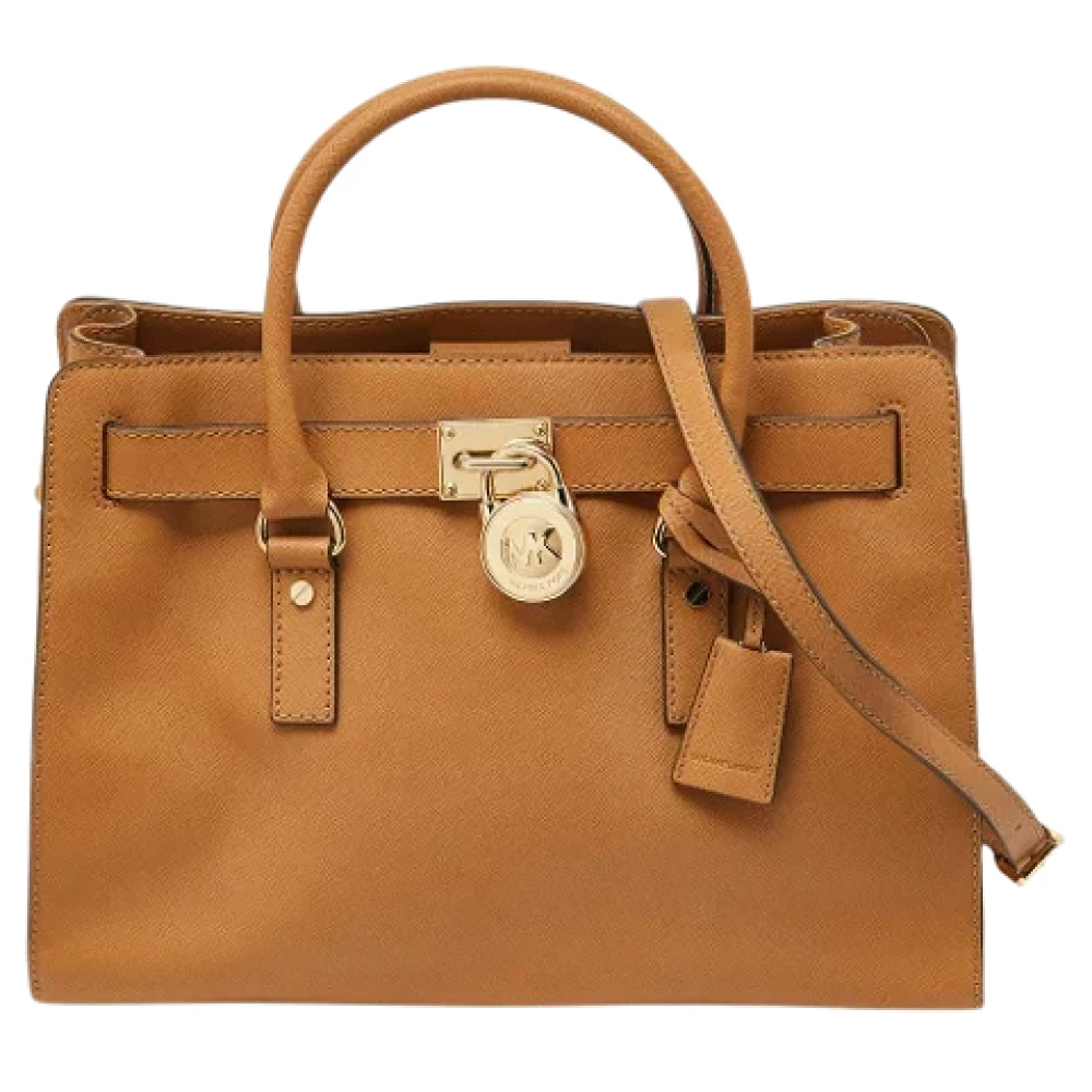 Michael Kors Pre-owned Leather totes Beige Dames