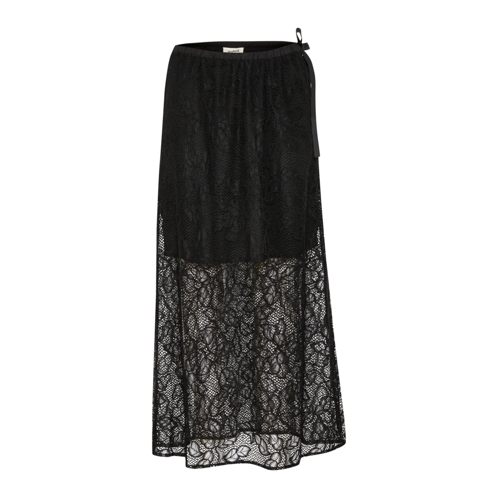 Soaked in Luxury Zwarte Kant Rok Black Dames