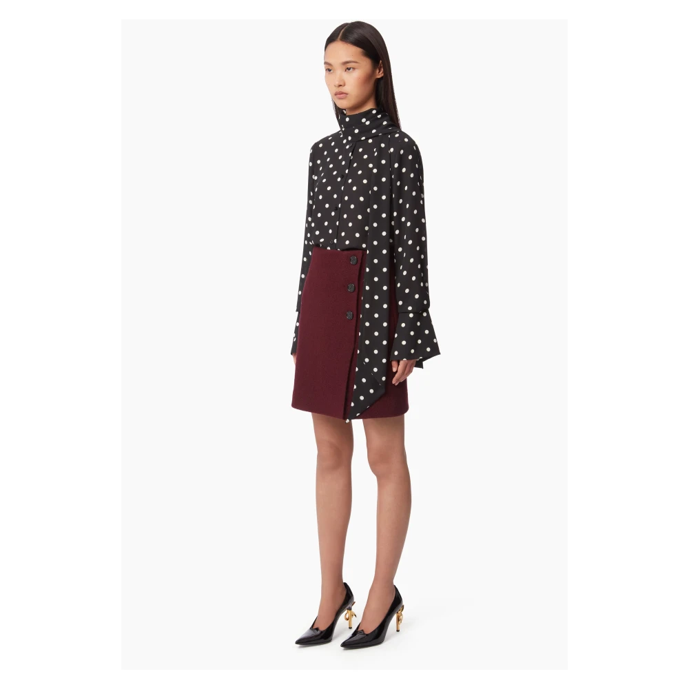 Nina Ricci Zwarte Strik Shirt Stijlvol Black Dames