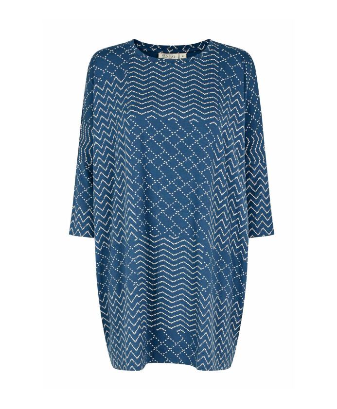 oversized-tuniek-3-4-mouwen-ronde-hals