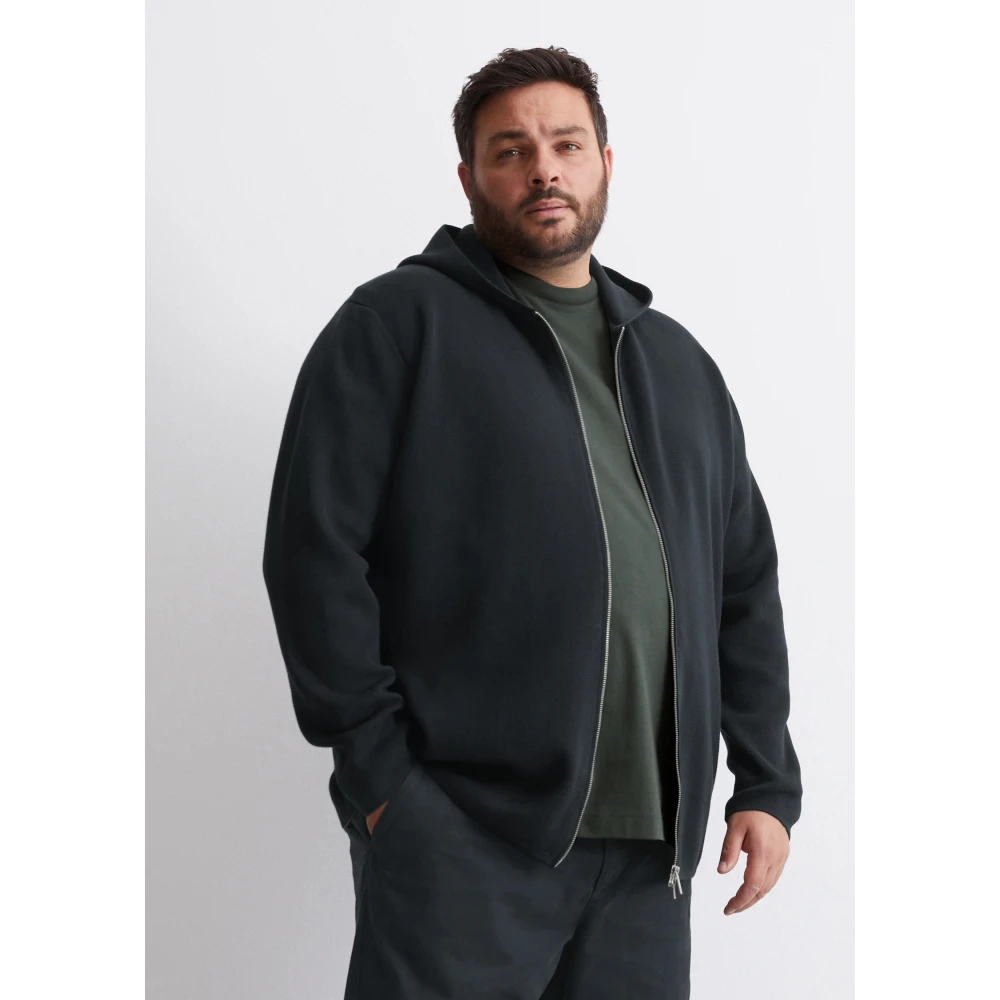 Marc O'Polo Capuchonvest met rits Blue Heren