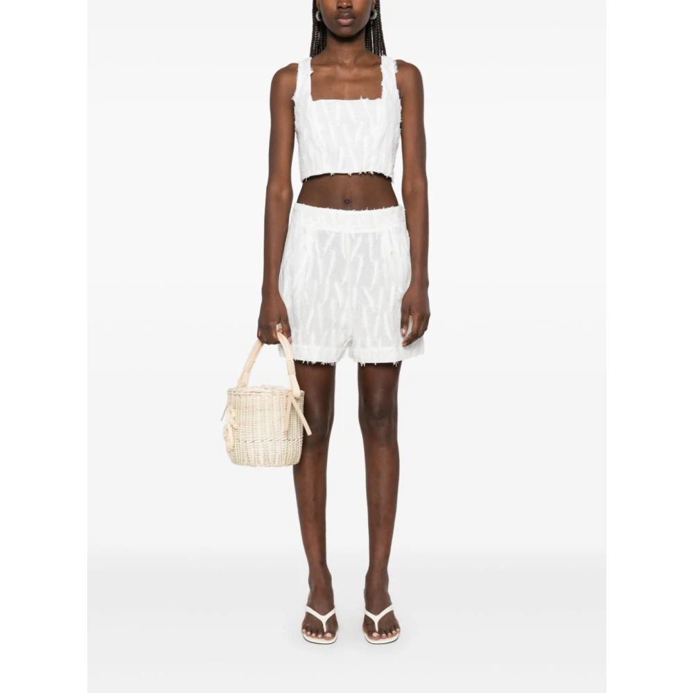 Federica Tosi Witte Shorts voor Vrouwen White Dames