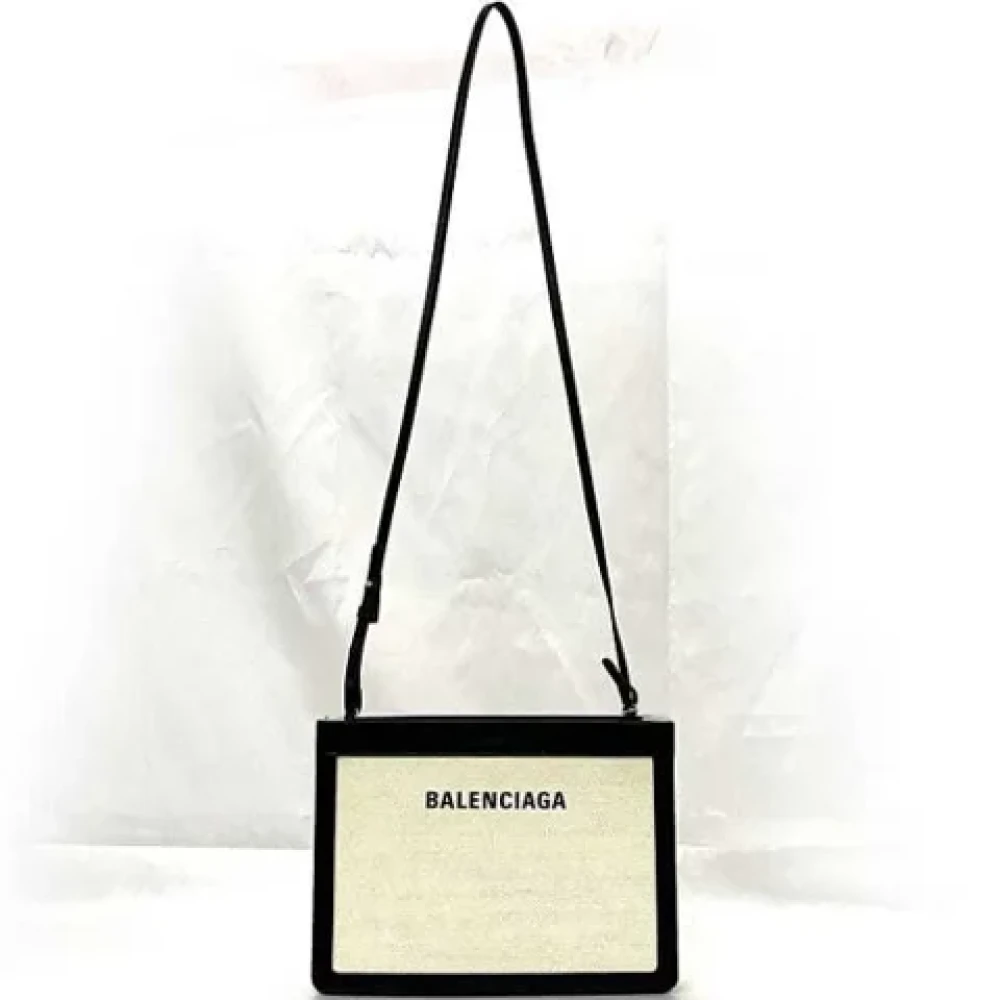 Balenciaga Vintage Pre-owned Canvas balenciaga-bags White Dames