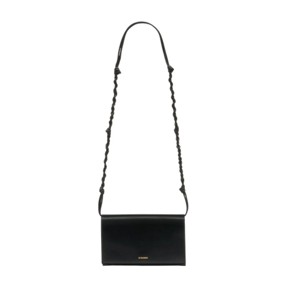 Jil Sander Women's Black Tangle Wallet With Strap