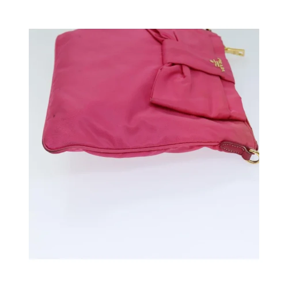 Prada Vintage Pre-owned Nylon prada-bags Pink Dames