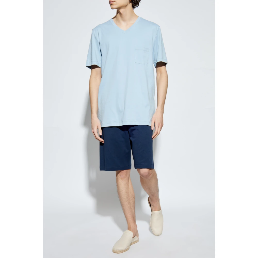 Hanro Pyjama's 'Night & Day' Blue Heren
