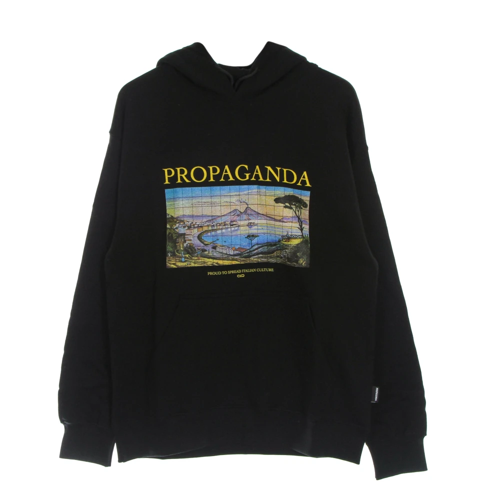 Propaganda Men's Black Hoodies, Xs, Lightweight Hooded Sweatshirt