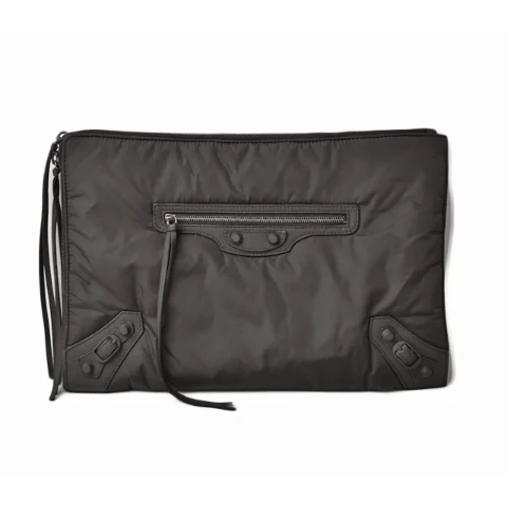 Balenciaga Vintage Pre-owned Canvas clutches Black Dames