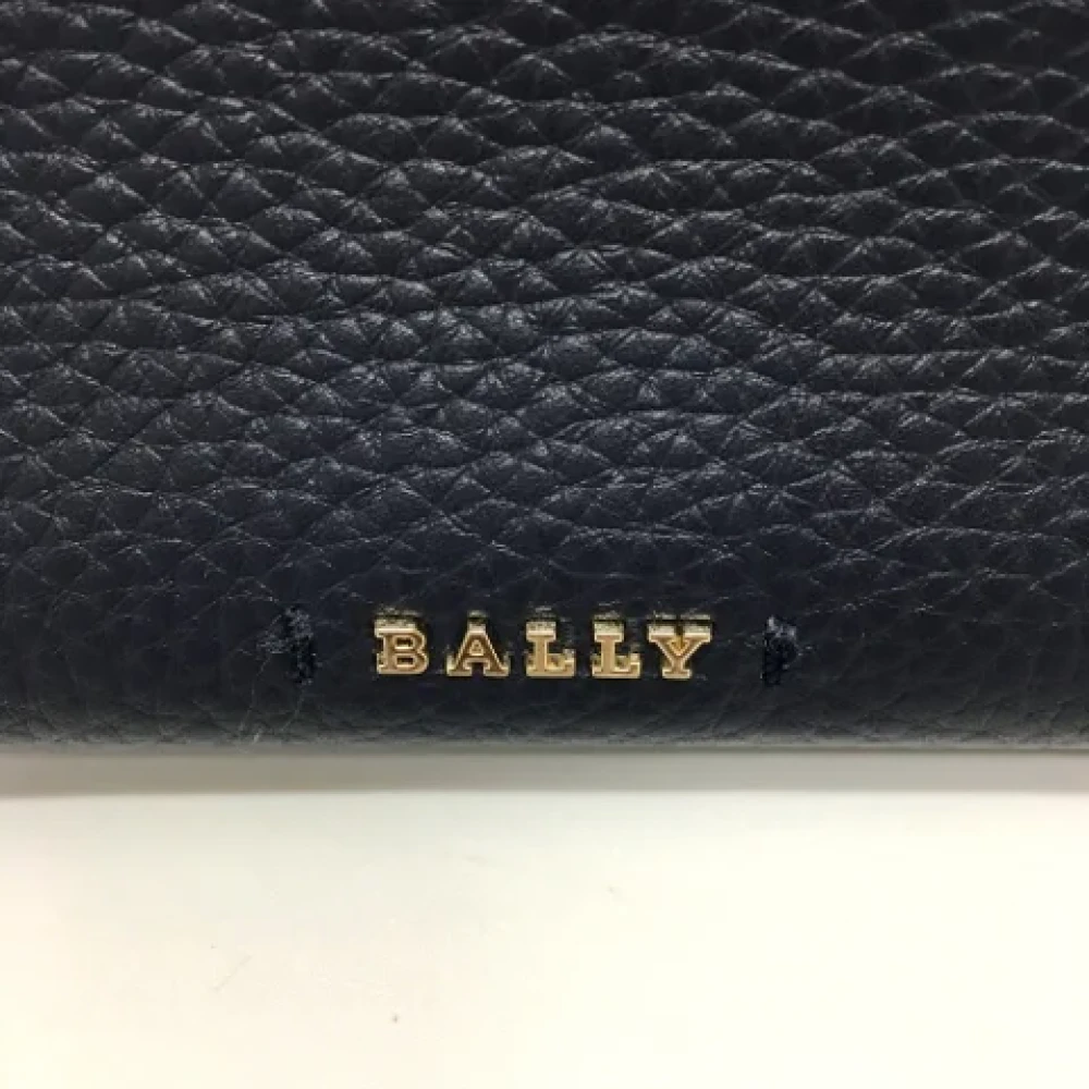 Bally Pre-owned Leather shoulder-bags Blue Dames