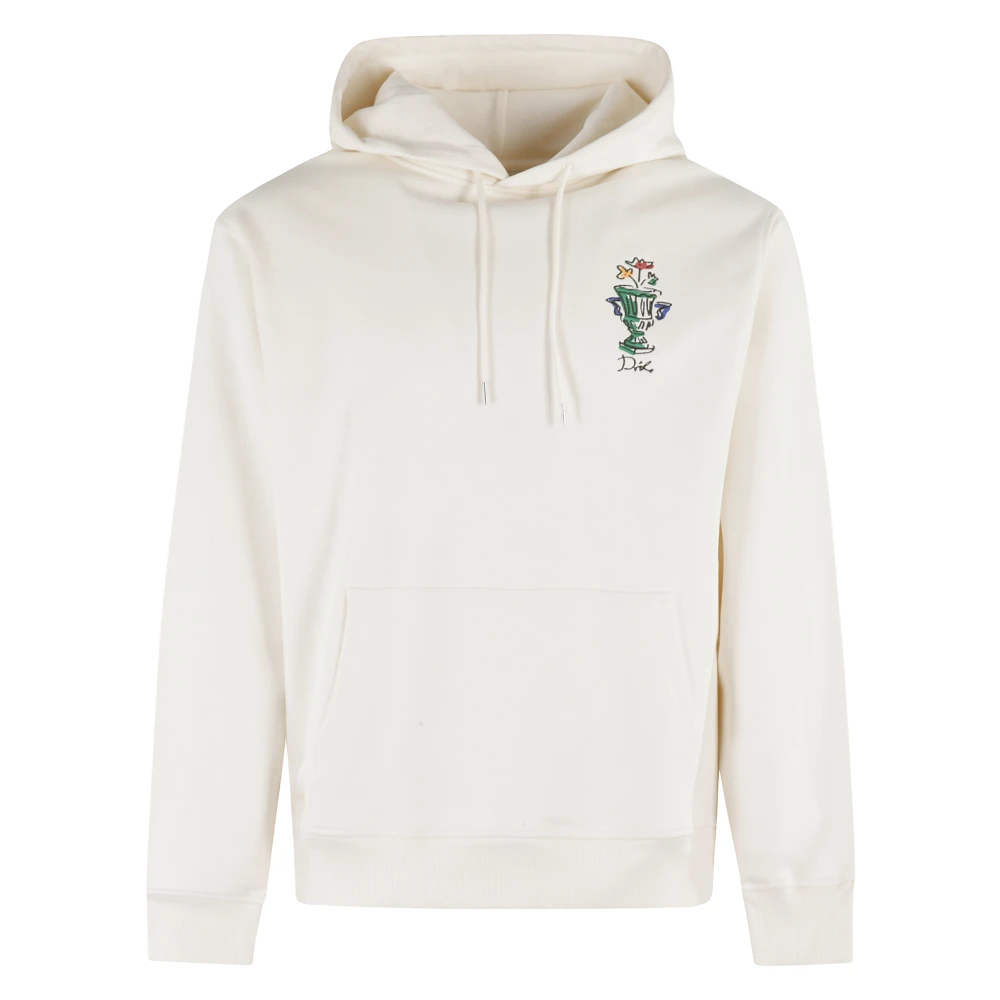 Drole de Monsieur Hoodie Vase Stijlvolle Sweater Beige Heren