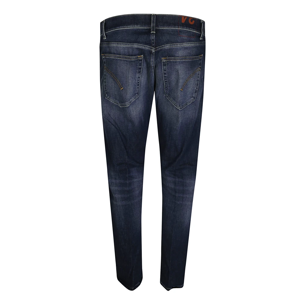 Dondup Gewassen Blauwe Jeans Blue Heren