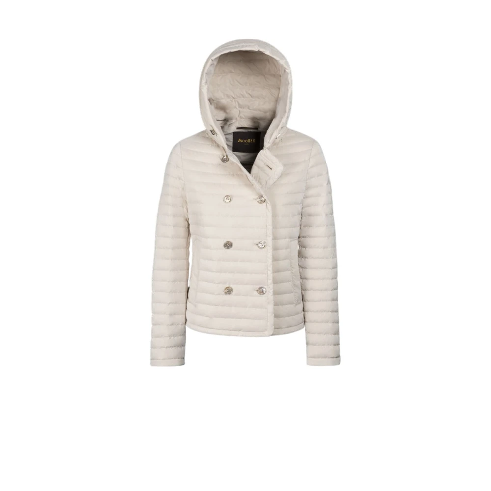 Moorer Women's Beige Down Jackets, S, Dimea-Os Jacket
