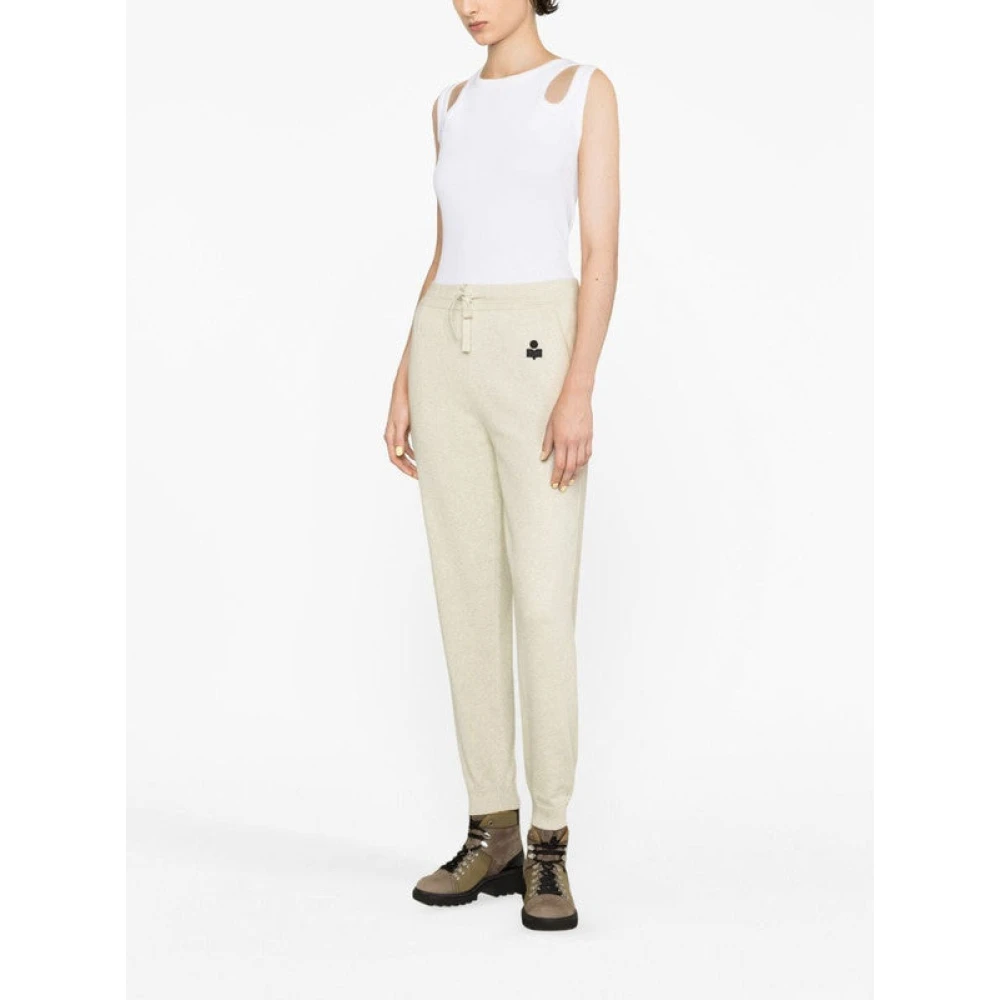 Isabel Marant Étoile Kira Gebreide Trekkoordbroek Gray Dames
