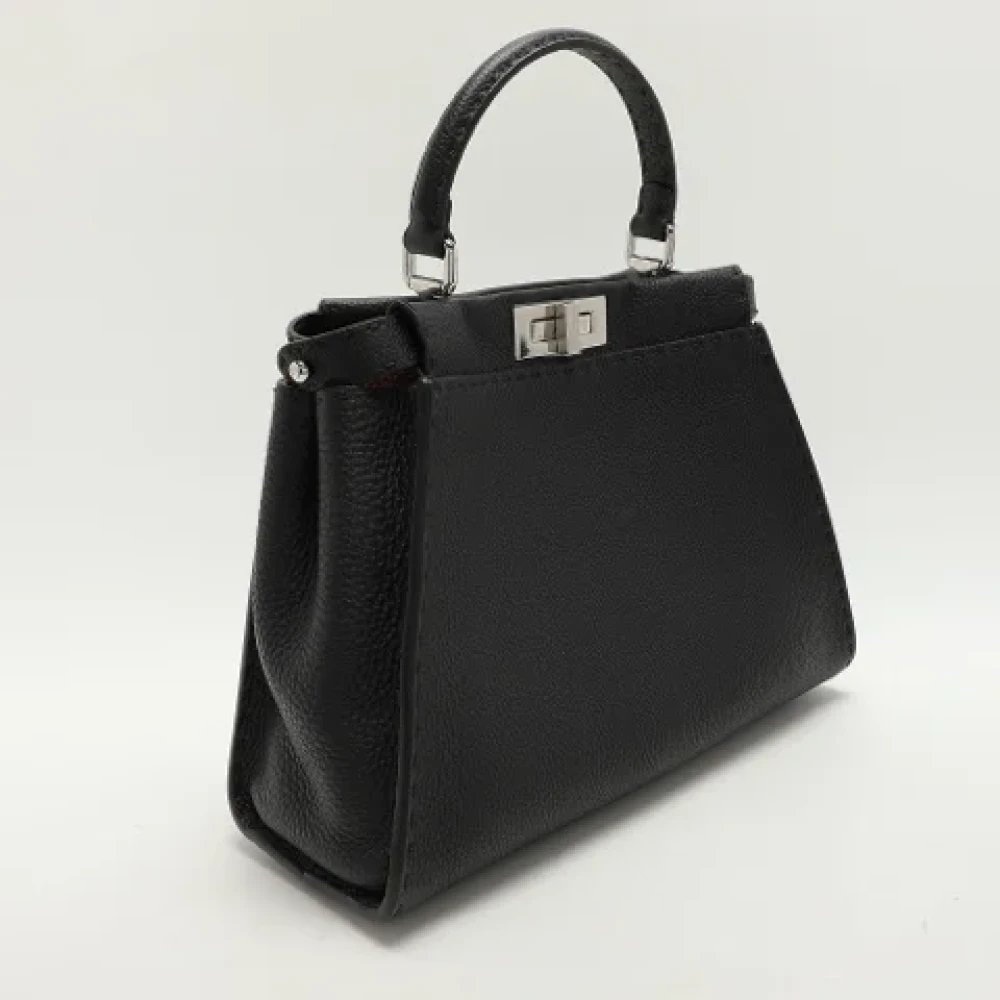 Fendi Vintage Pre-owned Leather handbags Black Dames