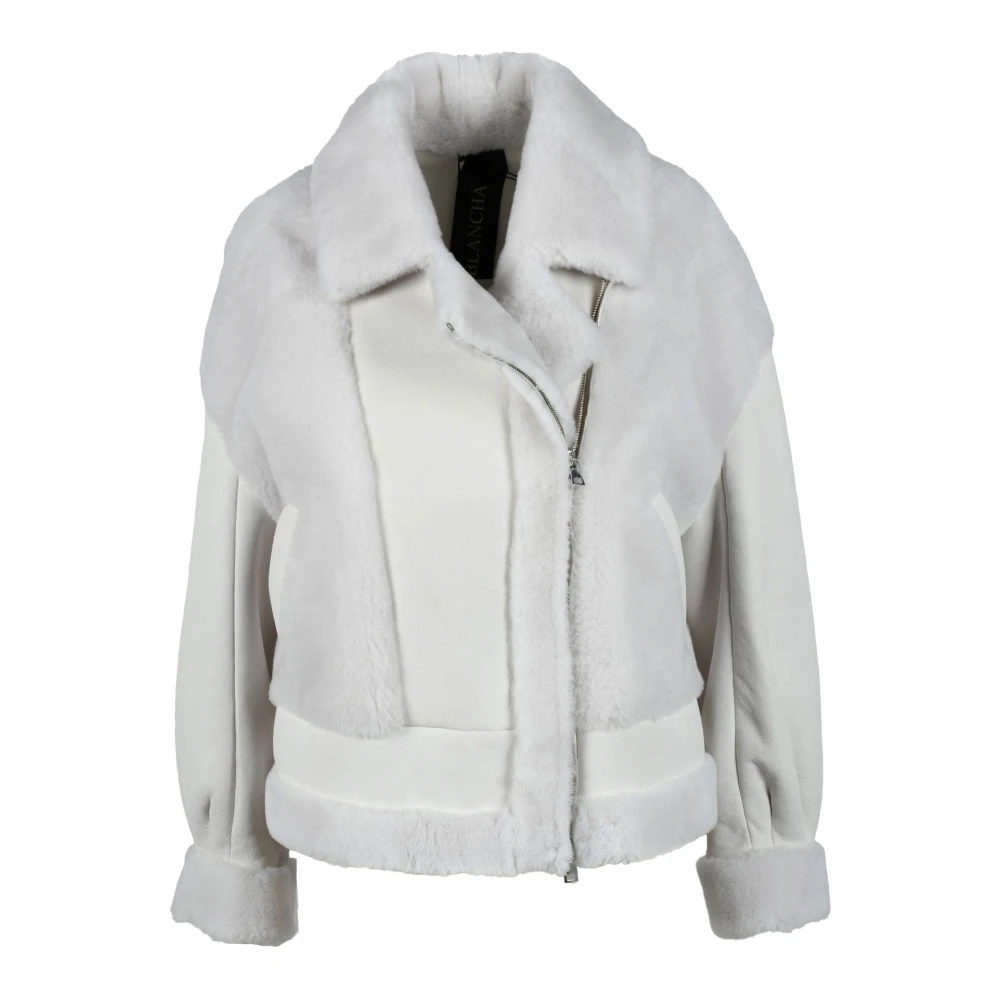 Blancha Leren jas 100% leer White Dames
