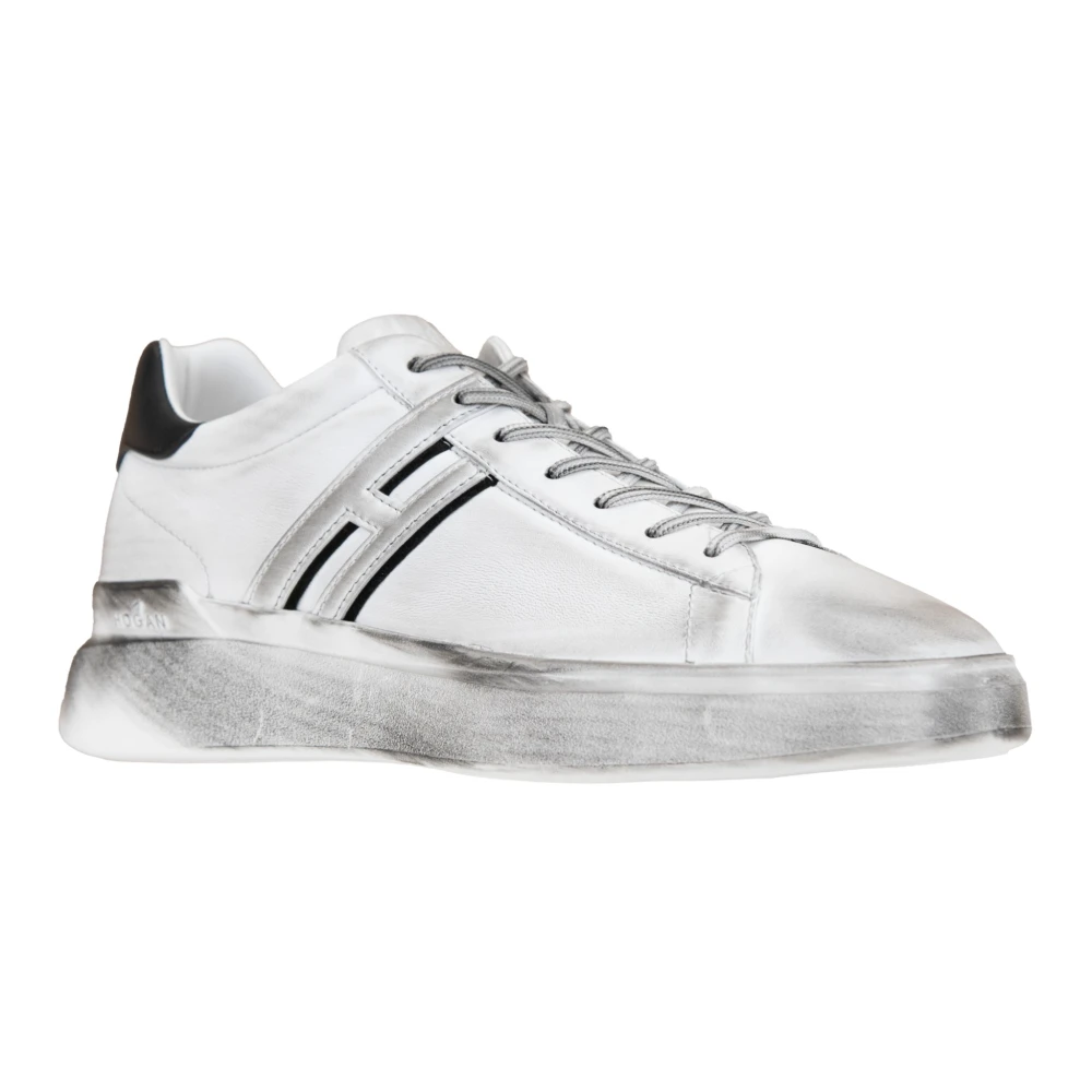 Hogan Heren Veterschoenen van Leer White Heren