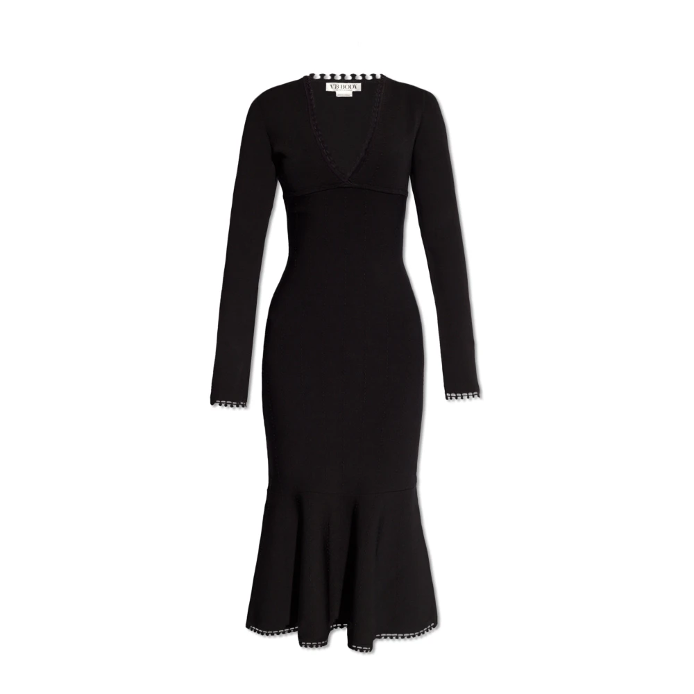 Victoria Beckham VB Body collectie jurk Black Dames