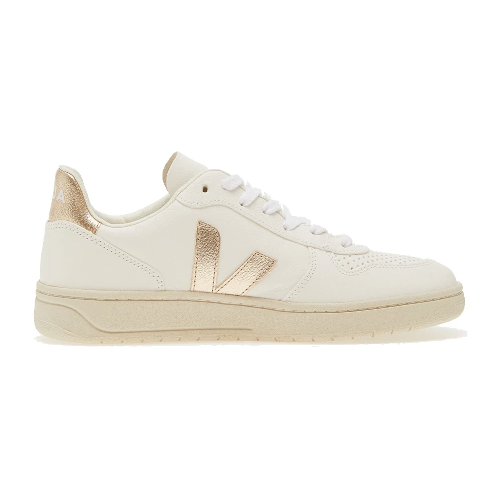 Veja Vit Platine Läder Basket Sneaker White, Dam